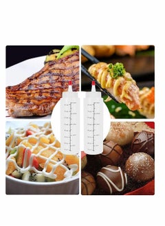 KASTWAVE 12 Pack Condiment Squeeze Bottles With Red Tip Cap Tie 240ML Dye Empty Paint Squeeze Bottle For Ketchup BBQ Sauces Syrup Dressings Arts  - Image 2