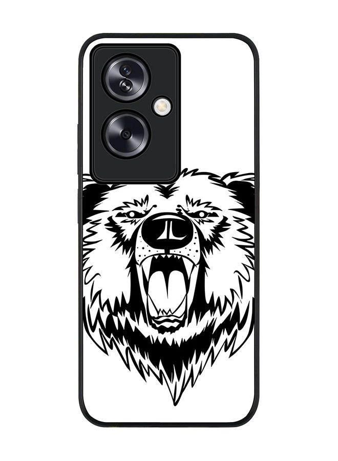 Stylizedd Rugged Black Edge Case for OnePlus Nord N30 SE, Slim fit Soft Case Flexible Rubber Edges Anti Drop TPU Gel Thin Cover - Grizzly Bear - Image 1