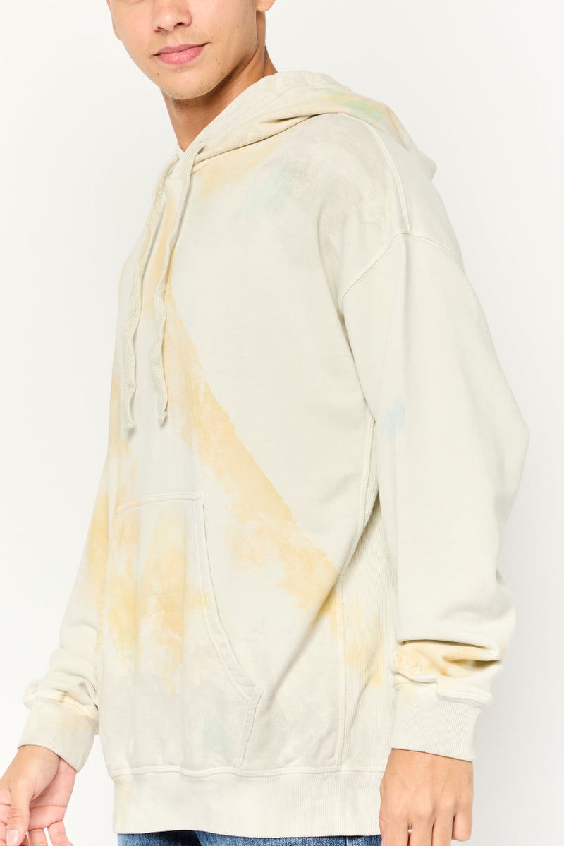 DIESEL سويت شيرتات للرجال بغطاء رأس بتصميم تيدي داي، رمادي فاتح - Image 3