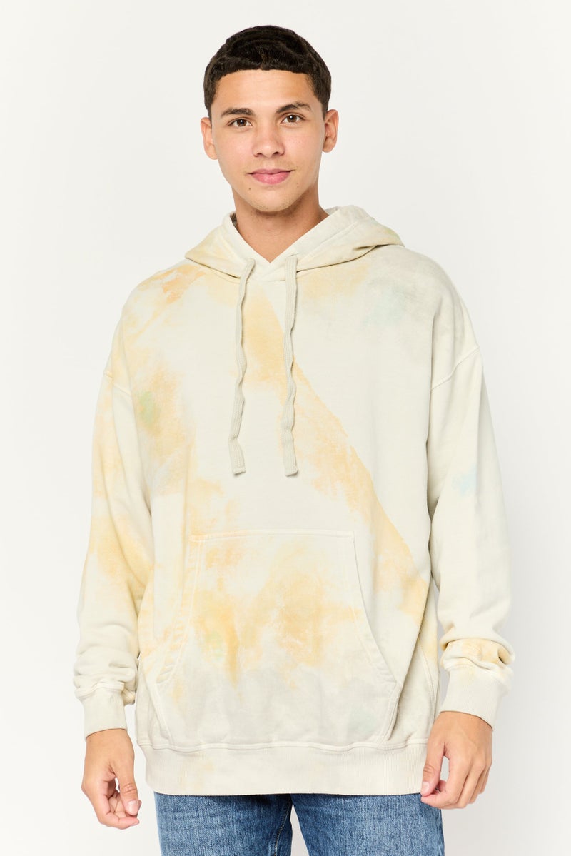 DIESEL سويت شيرتات للرجال بغطاء رأس بتصميم تيدي داي، رمادي فاتح - Image 1