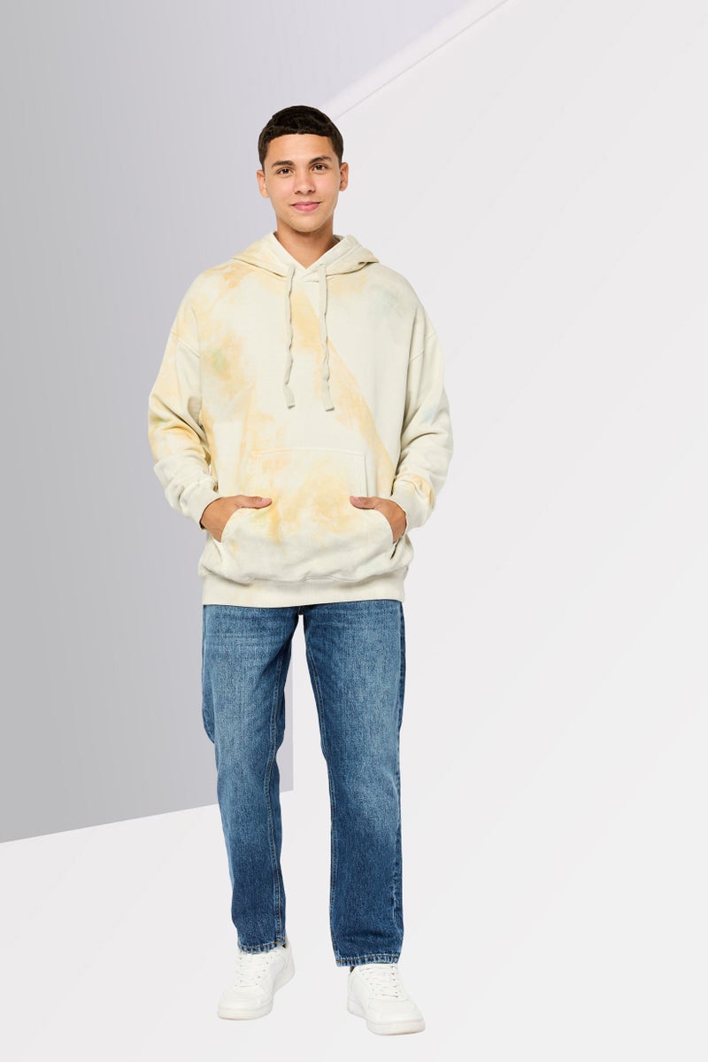 DIESEL سويت شيرتات للرجال بغطاء رأس بتصميم تيدي داي، رمادي فاتح - Image 2