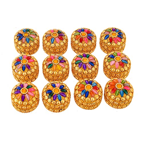 Craftam Aluminum Sindoor Daani, Kumkum Box Bharani Wedding Return Gifts (Set of 12) - Image 3