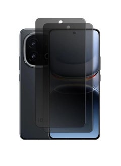 [2 Pack] Compatible with VIVO iQOO 13 5G Privacy Tempered Glass Screen Protector  Ultra HD Tempered Glass Film  Anti-Spy  9H Hardness  Anti-Scratch  Bubble Free