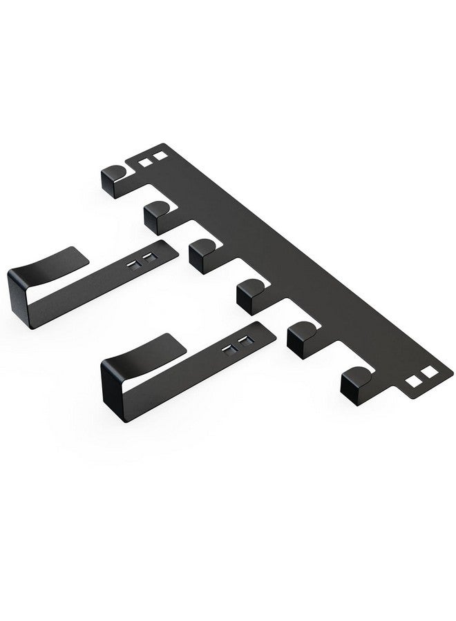 Boniry 2 Pcs Over The Door Hanger, 7 Hook Design Versatile Door Hook Hanger Ideal for Organizing Clothes - Perfect Door Hangers for Clothes and Accessories Heavy Duty Carbon Metal Home - Image 3