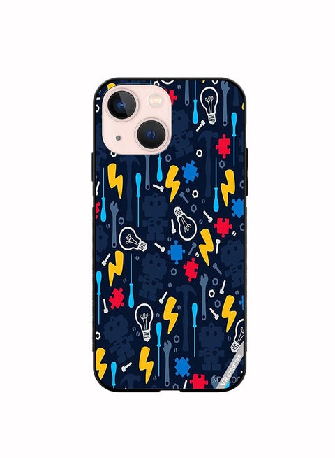 Protective Case Cover For Apple iPhone 14 Plus Bulb Design Multicolour