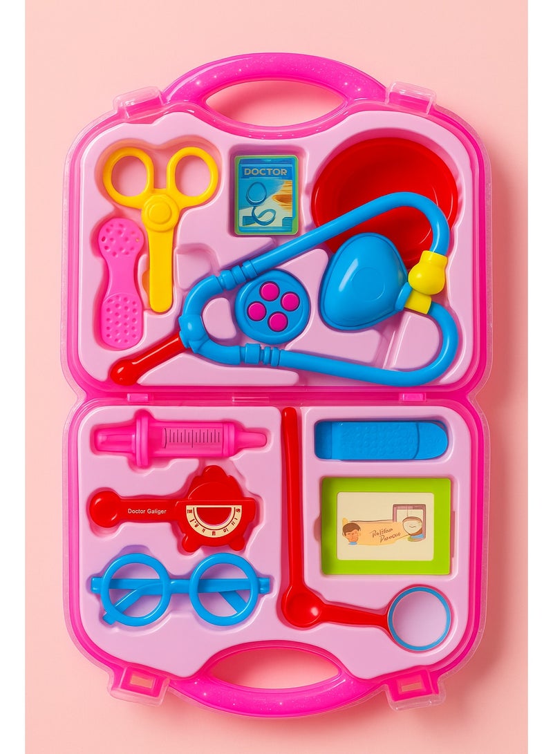 Rally Doctor Playset with Foldable Bag Doctor Playset Pretend Play Sets Doctor Playset Toy for Kids Boys Girls - Image 2