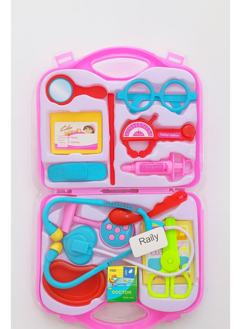 Rally Doctor Playset with Foldable Bag Doctor Playset Pretend Play Sets Doctor Playset Toy for Kids Boys Girls - Image 1
