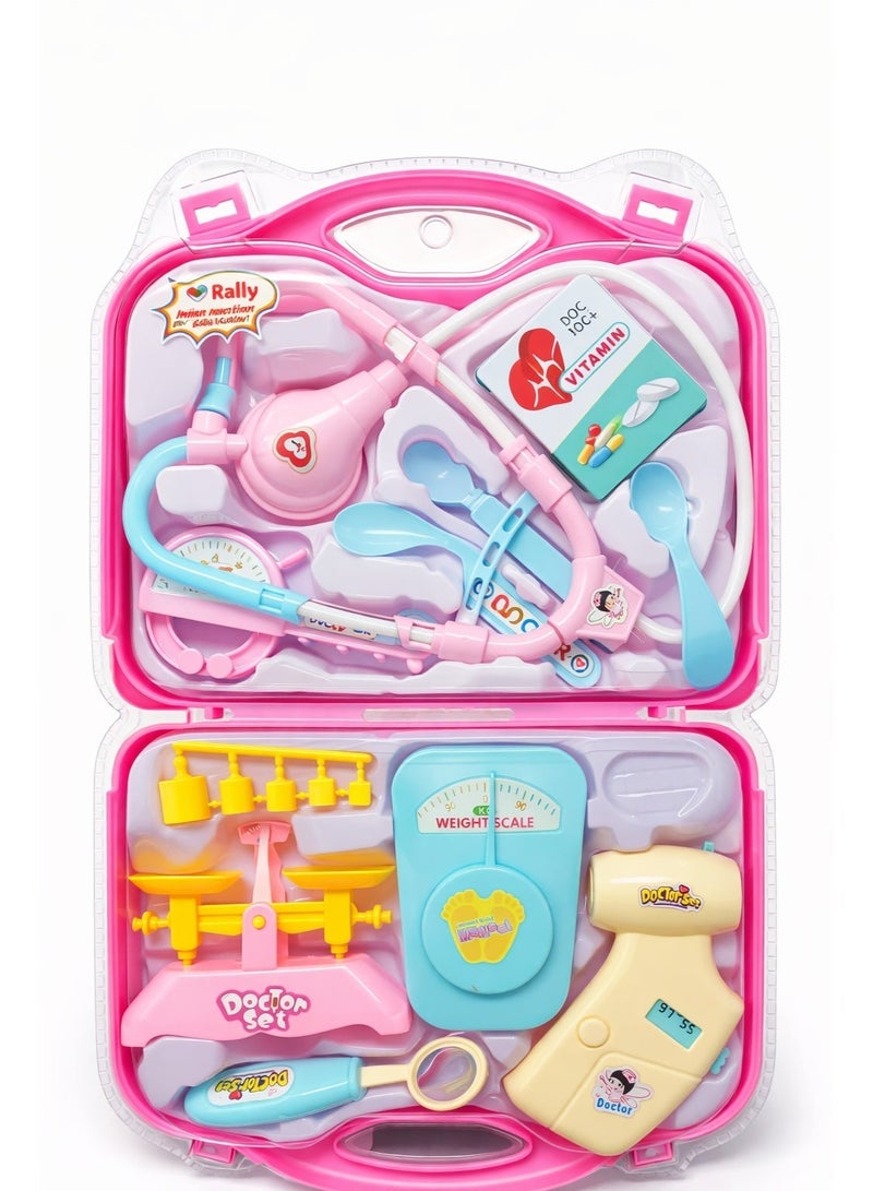 Rally Doctor Playset with Foldable Bag Doctor Playset Pretend Play Sets Doctor Playset Toy for Kids Boys Girls - Image 2