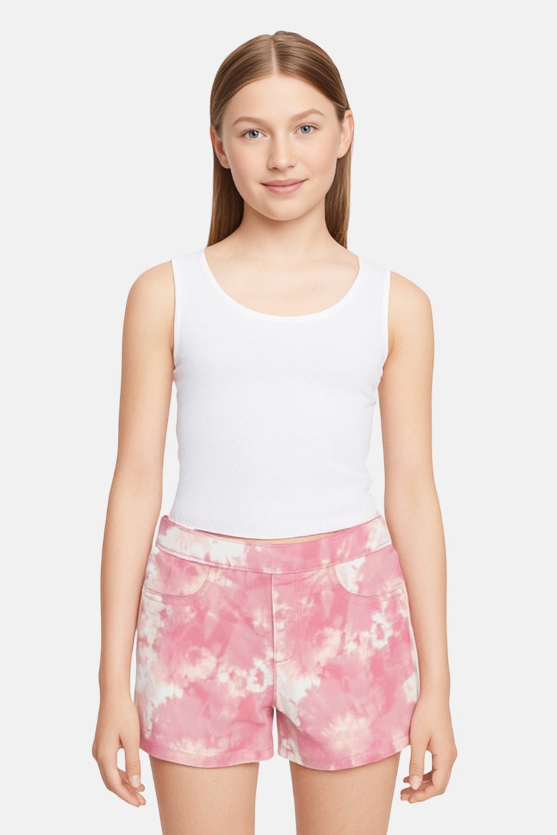 Levi's شورتات جينز ملونة للبنات، بتصميم تيل داي - Image 1