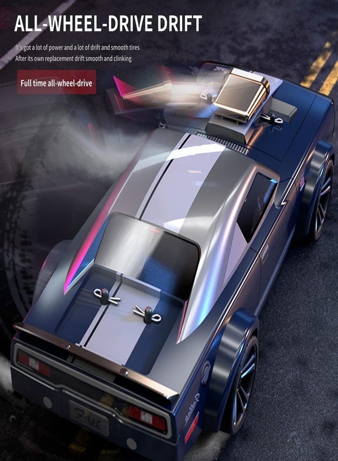 Bhavenu RC Drift Carr, 1:16 Scale Remote Control Carr, 4WD 35KM/H High Speed Racing Car, 2.4GHz RC Drifting Carr for Adults with Cool LED Lights and Extra Drift Tires (Multi Color) - Image 3