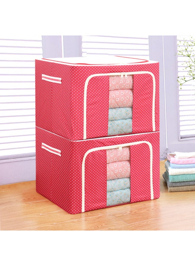 Oxford Cloth Steel Frame Folding Storage Box Waterproof Wear-resistant Environmental Protection Bainer Box Clothes Quilt Toy Storage Box - Image 3