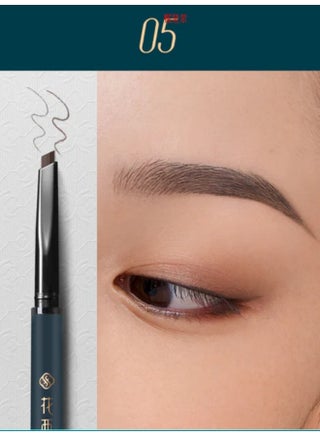 Luodai Floral Eyebrow Pencil (Chisel Tip 1+1) | MF05 Taupe | 0.16 grams - view 2