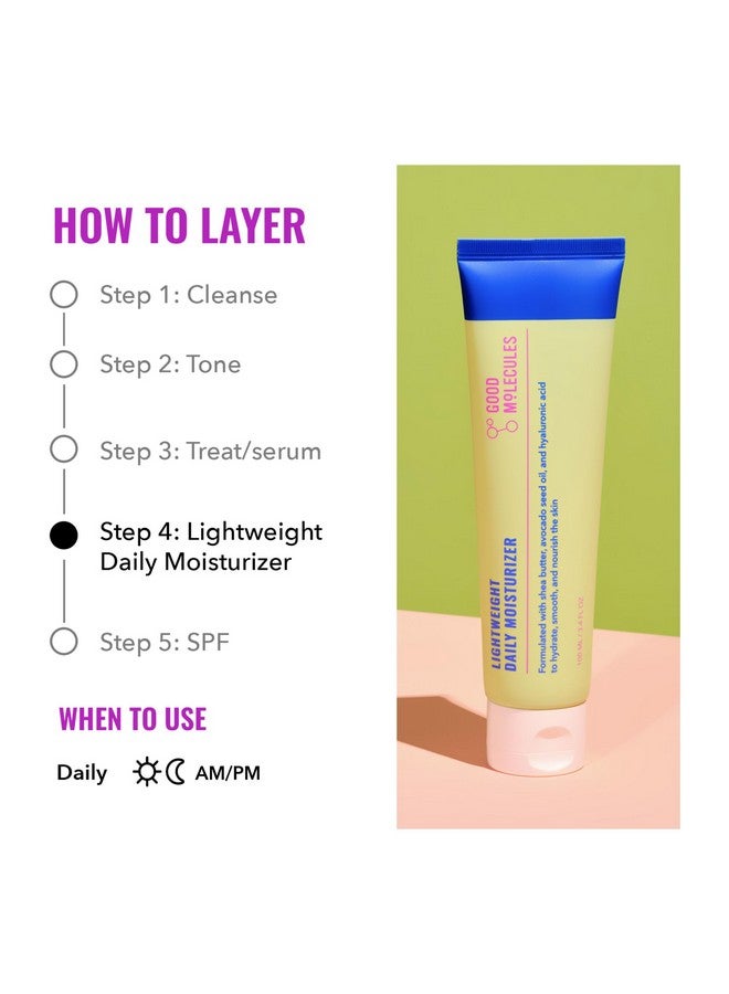 مرطب يومي خفيف الوزن من Good Molecules - لوشن مرطب للوجه بزيت الأفوكادو وزبدة الشيا ومضادات الأكسدة - عناية بالبشرة مضادة للشيخوخة للوجه - Image 5