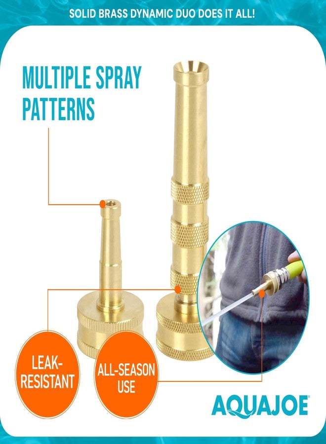 Sun Joe Aqua SJI-4BHNC Ultimate Solid Brass, Heavy Duty, Indestructible Series, Adjustable Twist Nozzle and Bonus Jet Sweeper Nozzle, Brass - Image 5
