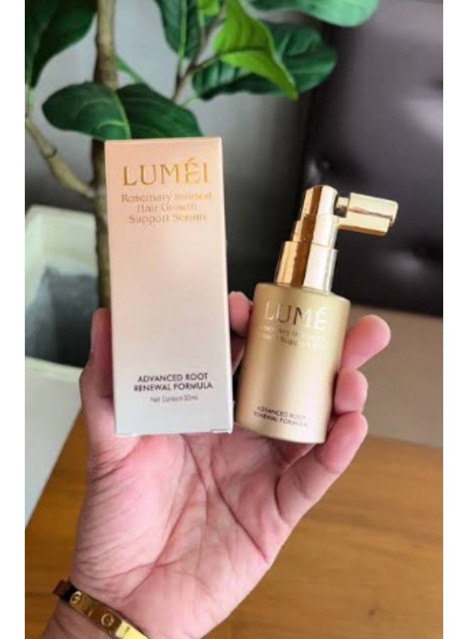 LuMei LUMÉI Rosemary Infused Hair Support Serum, Lightweight Nourishing Scalp & Hair Care Serum for Stronger and Fuller Looking Hair 50ml - Image 3