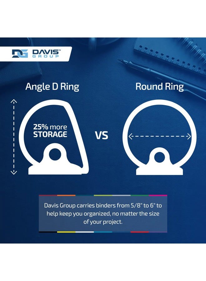 Davis Group Premium Economy, Round Ring, Binder, 6 Pack 1" - Image 3