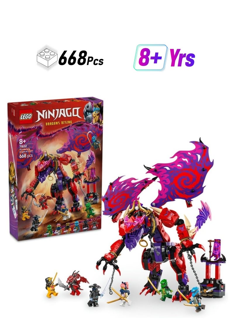 LEGO LEGO Ninjago Thunderfang Dragon Of Chaos, Building Toy Set 71832  - Image 1