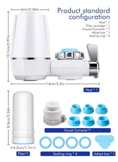 HomarKet Sink Filter Water Faucet,Faucet Filter Multi-Stage Advanced Faucet Water Filter System Removes Chlorine, Sediment,Heavy Metals Hard Water,Water Filter for Drinking,High Flow Suitable For Home Kitchen  - Image 2
