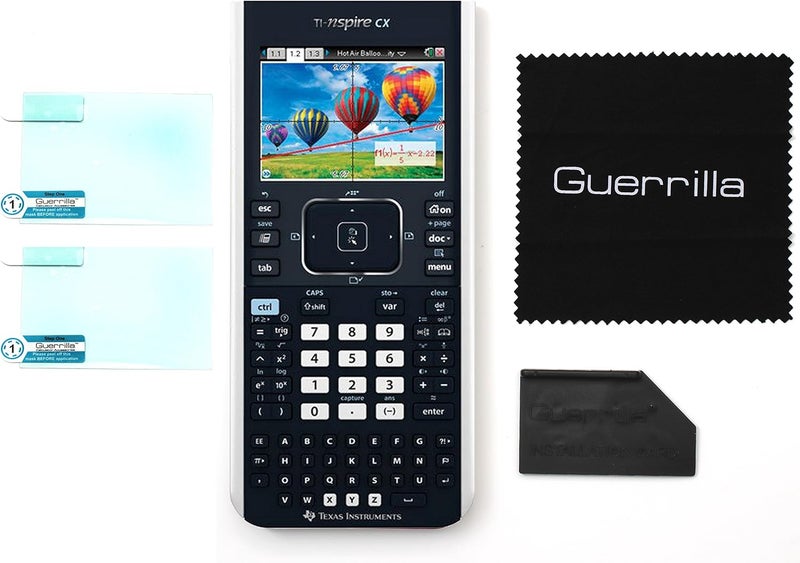 Guerrilla Military Grade Screen Protector 2-Pack For TI Nspire CX, CX CAS, CX II, and CX CAS II Graphing Calculator - Image 1