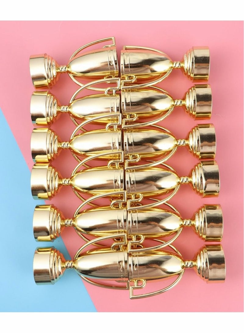 KASTWAVE Cup Trophy Plastic Trophies for Children Competitions Awards(12pcs Gold) - Image 4