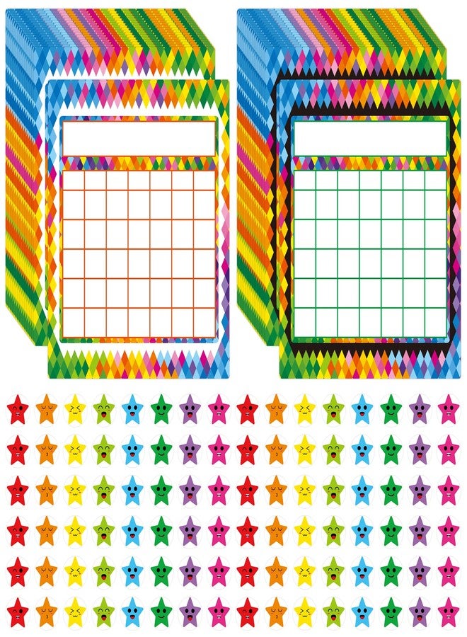 MOUNMDA 66 Pack Classroom Incentive Chart with 2080 Star Stickers for Kids - Reward Chart for Positive Behavior Chores - Image 1