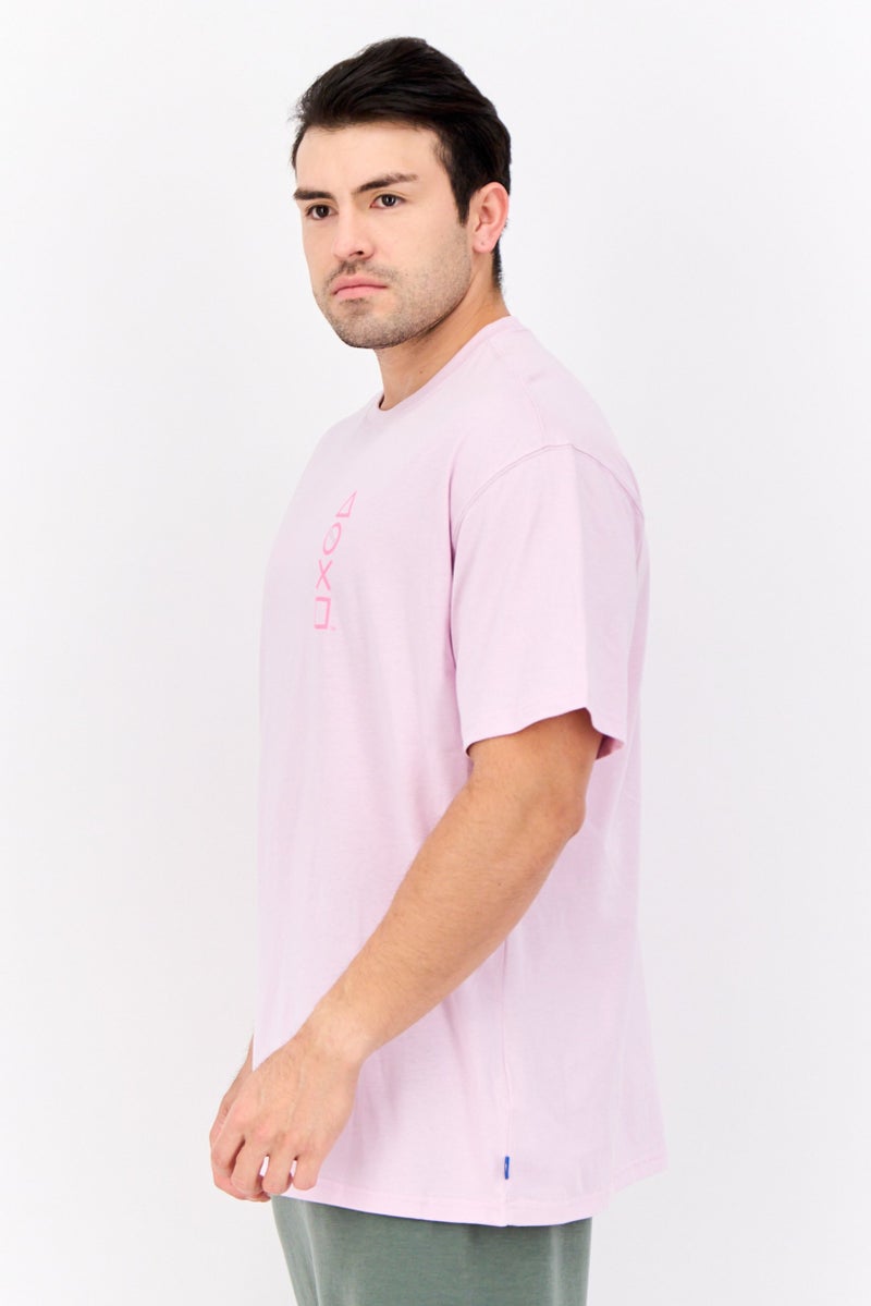 Puma x PlayStation Men Sportswear Fit Short Sleeves Outdoor T-Shirt, Lavender - Image 4