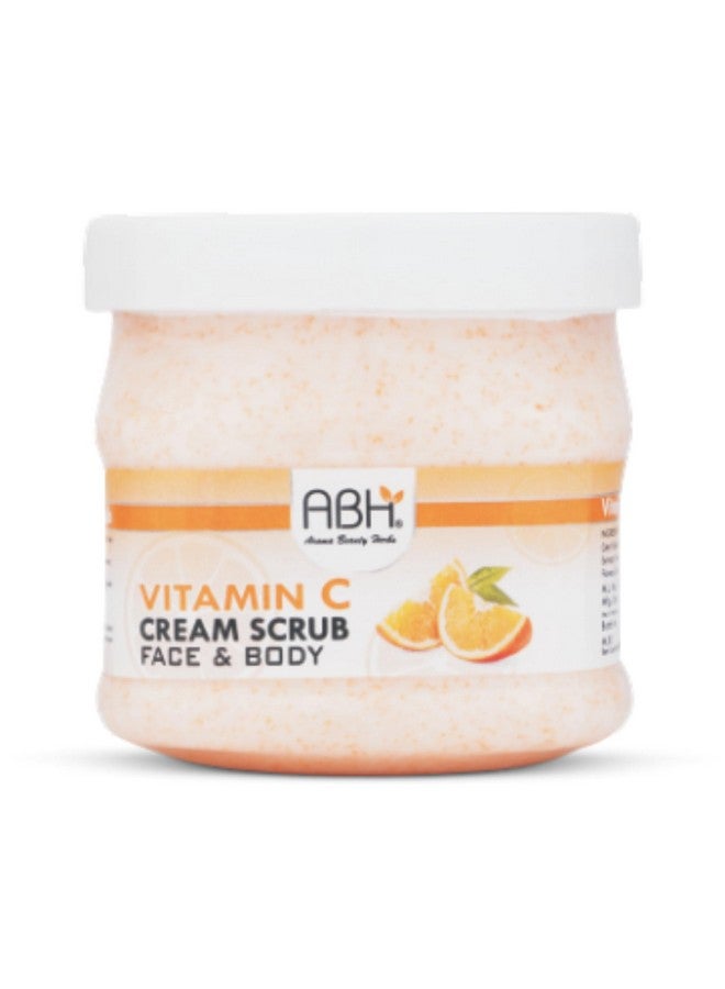 ABH Vitamin C Cream Scrub 200gm - Brightening & Exfoliating Scrub with Vitamin C, Removes Dead Skin Cells, Fights Dark Spots, and Promotes a Smooth, Radiant, and Youthful Glow