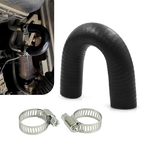 yorpyep Car Hose with Clamp Heater Core Crossover Coolant Bypass Hose Kit Sealing Flexible Replacement OEM 551699 Compatible with LS1 LSX LS2 LS3 LQ4 LQ9 Engines Black - Image 1