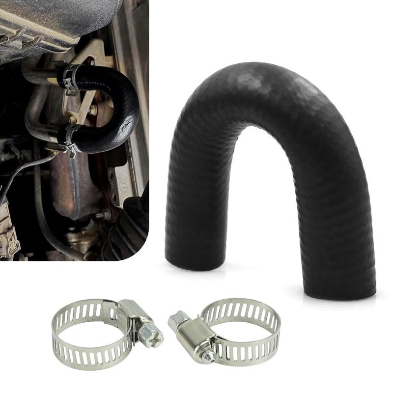 yorpyep Car Hose with Clamp Heater Core Crossover Coolant Bypass Hose Kit Sealing Flexible Replacement OEM 551699 Compatible with LS1 LSX LS2 LS3 LQ4 LQ9 Engines Black - Image 3
