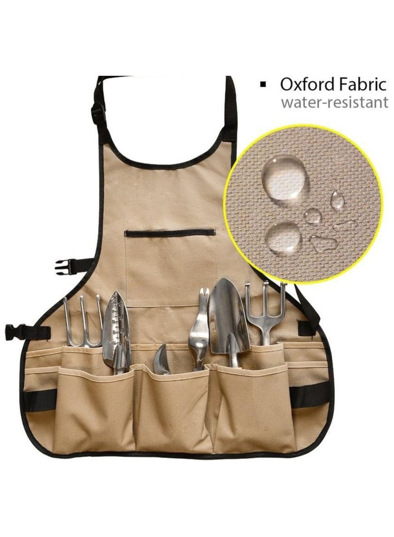 general Waterproof Garden Tool Apron with Tool Pockets fit for Gardening Workers mechanics, machinists, artists, chefs, tattoo, barbers, bartenders, gardener and more - Image 3