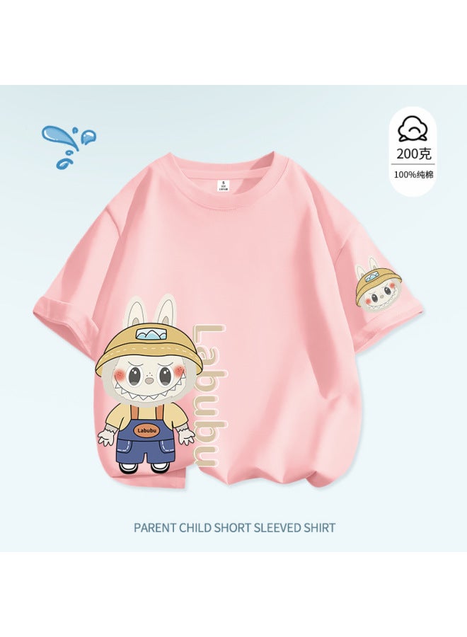 200g Hot Cute Style Cartoon Children's T-shirt Summer Pure Cotton Casual Short-sleeve Top