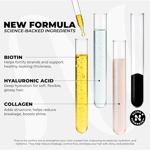 naissant Cool Black Hair Toning Mask | Eliminates Brassiness | Neutralizes Yellow & Orange Tones | Paraben, Ammonia & Sulfate Free | Pro-Vitamin B5, Olive Oil & Honey (Negro) 10.1 Fl - Image 5
