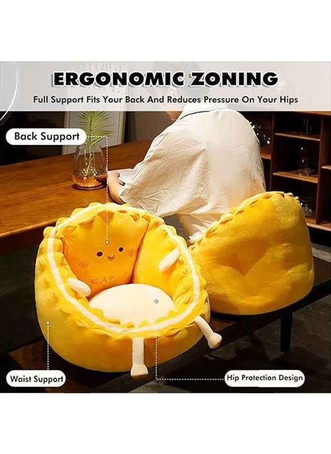 XiuWoo - Cartoon seat cushion upholstery, chair cushion backrest seat cushion thick table cushion, gift for friends - Image 1