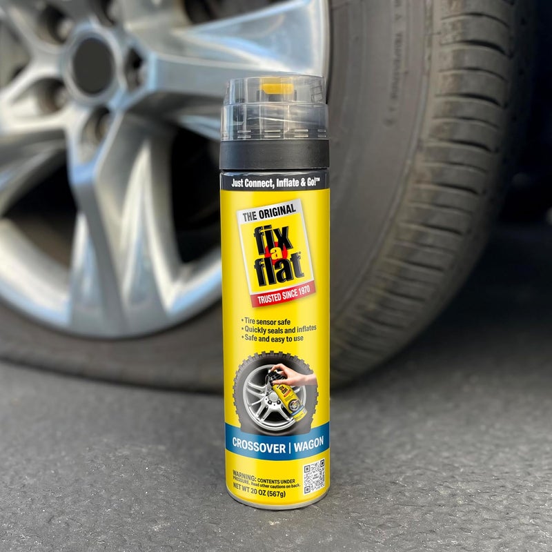 Fix A Flat S60430-6PK Aerosol Emergency Flat Tire Repair and Inflator, for Large Tires, Eco-Friendly Formula, Universal Fit for All Cars and Small Trucks/SUVs, 20 oz. (Pack of 6) - Image 2