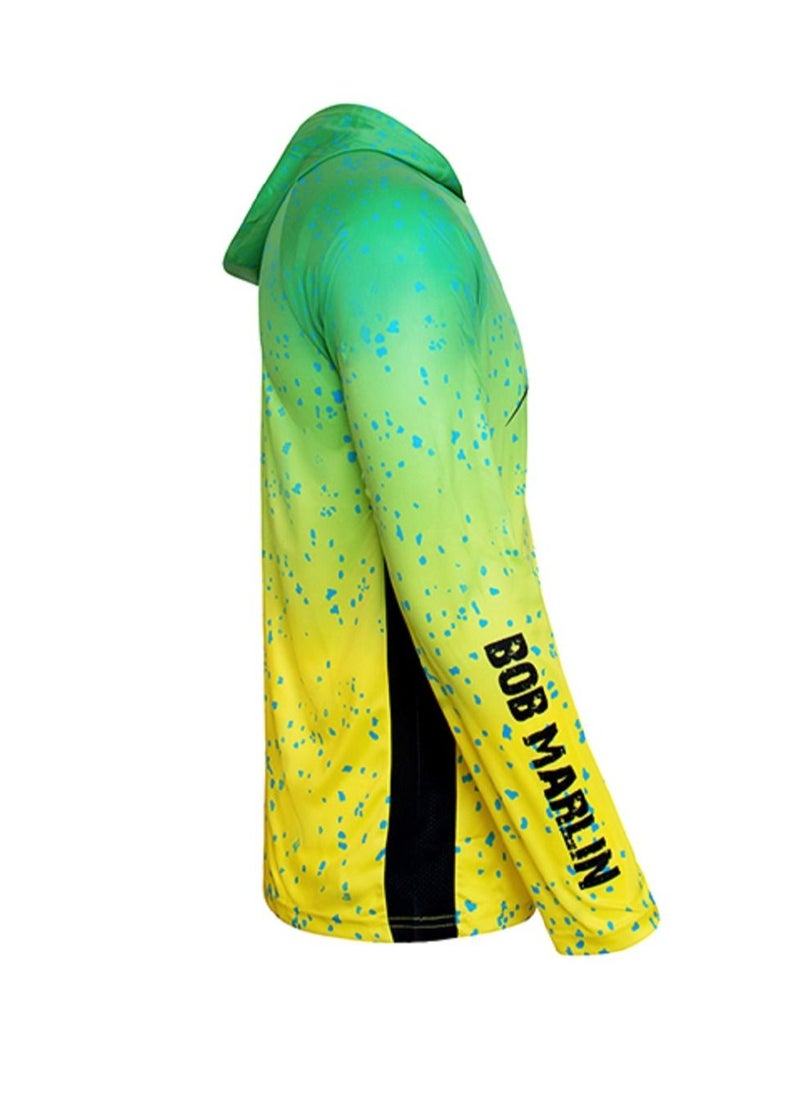 BOB MARLIN - Marlin Upf50 Long Sleeve Performance Hoody Bob Mahi - Image 1