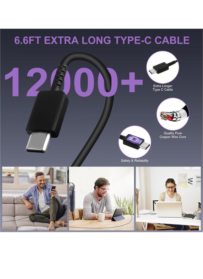 ELTRAZONE 45W USB C Fast Charger for Samsung Galaxy S23 Ultra/S23/S23+/S22 Ultra/S22/S22+/S21Ultra/S21+/S21/S20Note10/10+/20/S20/S21/S10/S9/S8，Galaxy Tab S7/S7+/S8/S8+ PPS Type C Wall Charger with 6ft Cable - Image 5