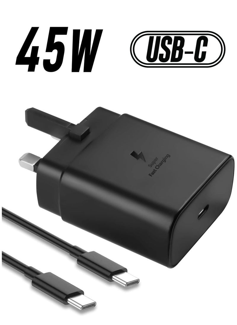 ELTRAZONE 45W USB C Fast Charger for Samsung Galaxy S23 Ultra/S23/S23+/S22 Ultra/S22/S22+/S21Ultra/S21+/S21/S20Note10/10+/20/S20/S21/S10/S9/S8，Galaxy Tab S7/S7+/S8/S8+ PPS Type C Wall Charger with 6ft Cable - Image 1