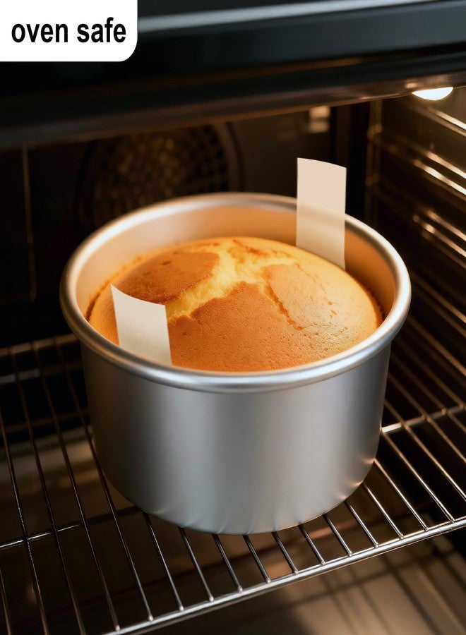 AWTBDP 6 Inch Cake Pans Set of 2, Small Cake Pans With 60PCS Parchment Paper for Birthday Smash Layer Cakes, No-Stick Round Cake Pans for Home Kitchen, Aluminum Pans & 6 X 3 Inch, Heavy Duty & Oven Safe - Image 4