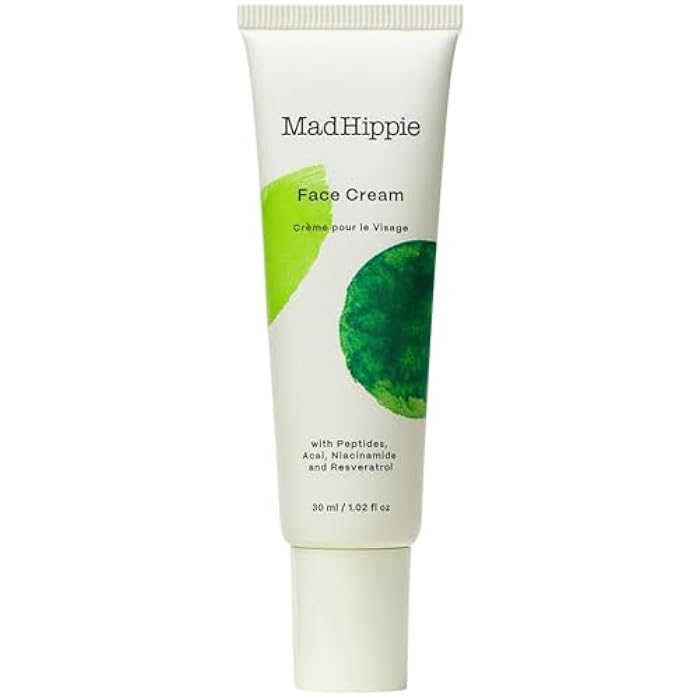 Mad Hippie Face Cream – Age-Defying Face Moisturizer & Skin Tightening Cream with Niacinamide, Advanced Peptides & Argan Oil 1.02 Oz - Image 1