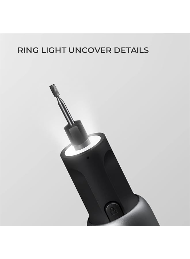 إيروريكس مجموعة أدوات دوارة لاسلكية بسيطة وخفيفة الوزن، بطارية كبيرة 2000 مللي أمبير، 5 سرعات، 25000 دورة في الدقيقة، مجموعة ملحقات متينة متعددة الاستخدامات 35 في 1 للنحت والحرف اليدوية - Image 4