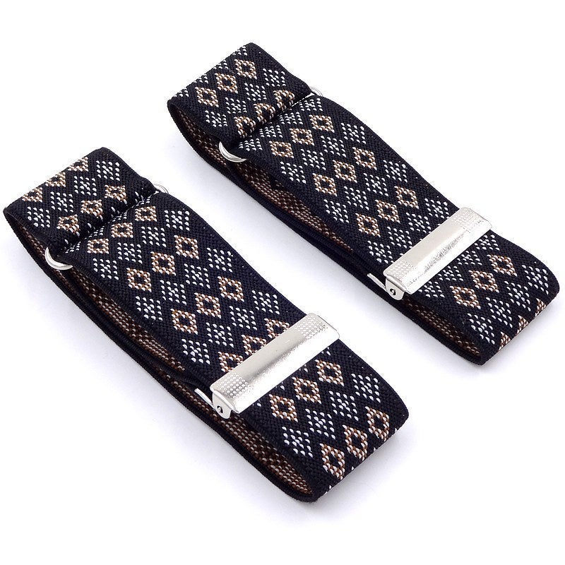 Soul-Calming Fabric Cufflinks Men Women Blazer Sleeve Bands Mibai Plaid 