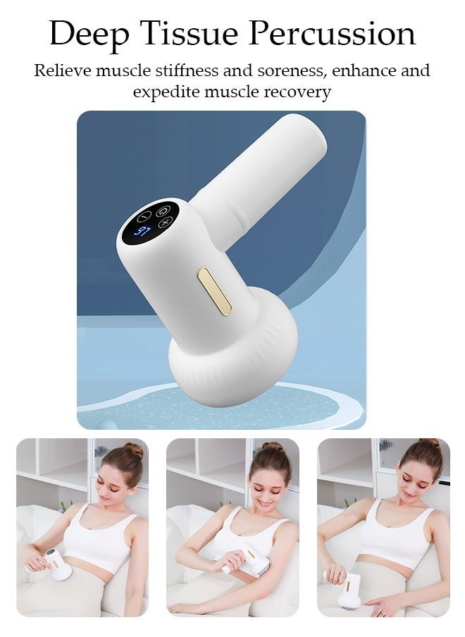 Arabest Handheld massager Deep Tissue Percussion Electric Muscle Massager, Portable Handheld Ultra-Quiet Brushless Motor, Relieves Tension, Including 6 Heads  - Image 3