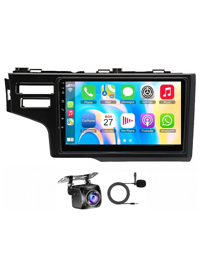 Vierex Fit Honda Jazz Car Radio for Honda Jazz Fit Android Screen 2014-2018, Wireless CarPlay, Android Auto, GPS Navigation, BT, DSP WiFi, FM AHD Camera Fast Interface (4+32GB Carplay 8CORE) - Image 1