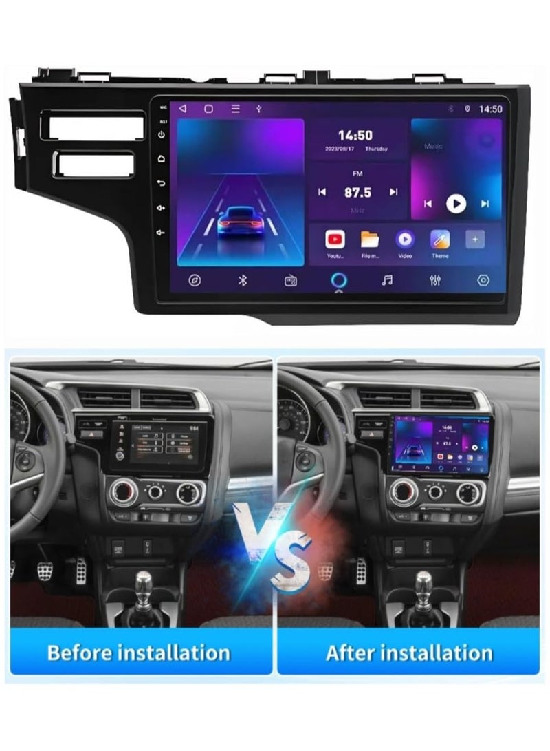 Vierex Fit Honda Jazz Car Radio for Honda Jazz Fit Android Screen 2014-2018, Wireless CarPlay, Android Auto, GPS Navigation, BT, DSP WiFi, FM AHD Camera Fast Interface (4+32GB Carplay 8CORE) - Image 2