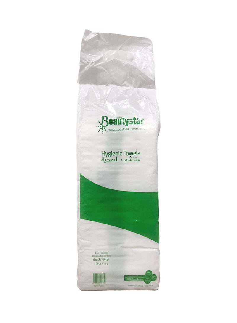 Beautystar Disposable Hygienic Towel 30cm x 60cm 100pcs - Image 2