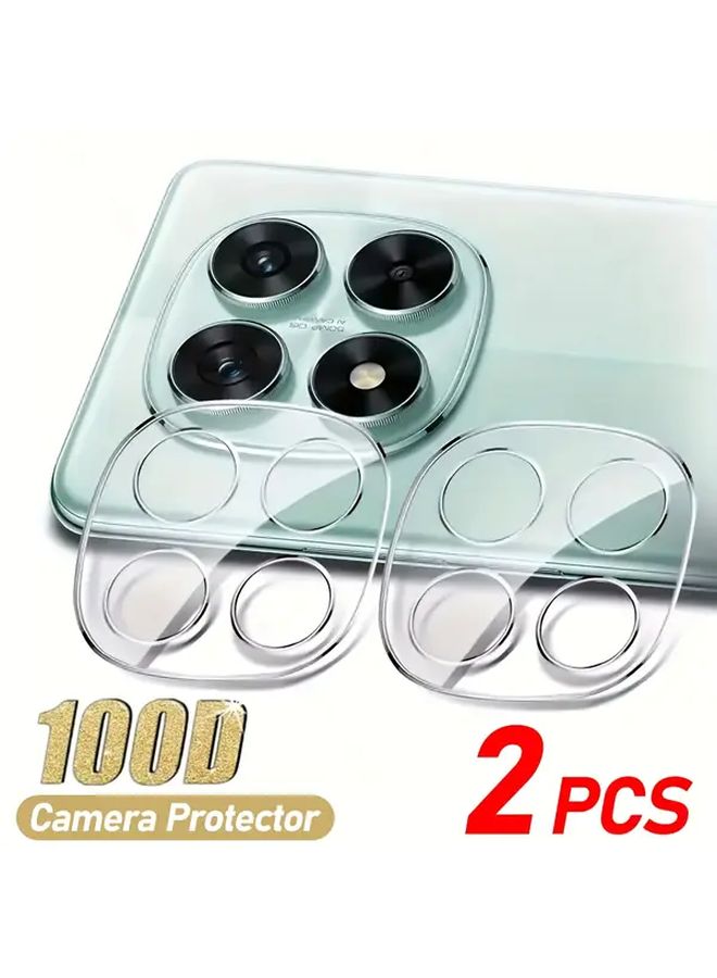 2pcs Tempered Glass Camera Lens Protectors Compatible Xiaomi 13T Pro HD Clear Waterproof - Image 1