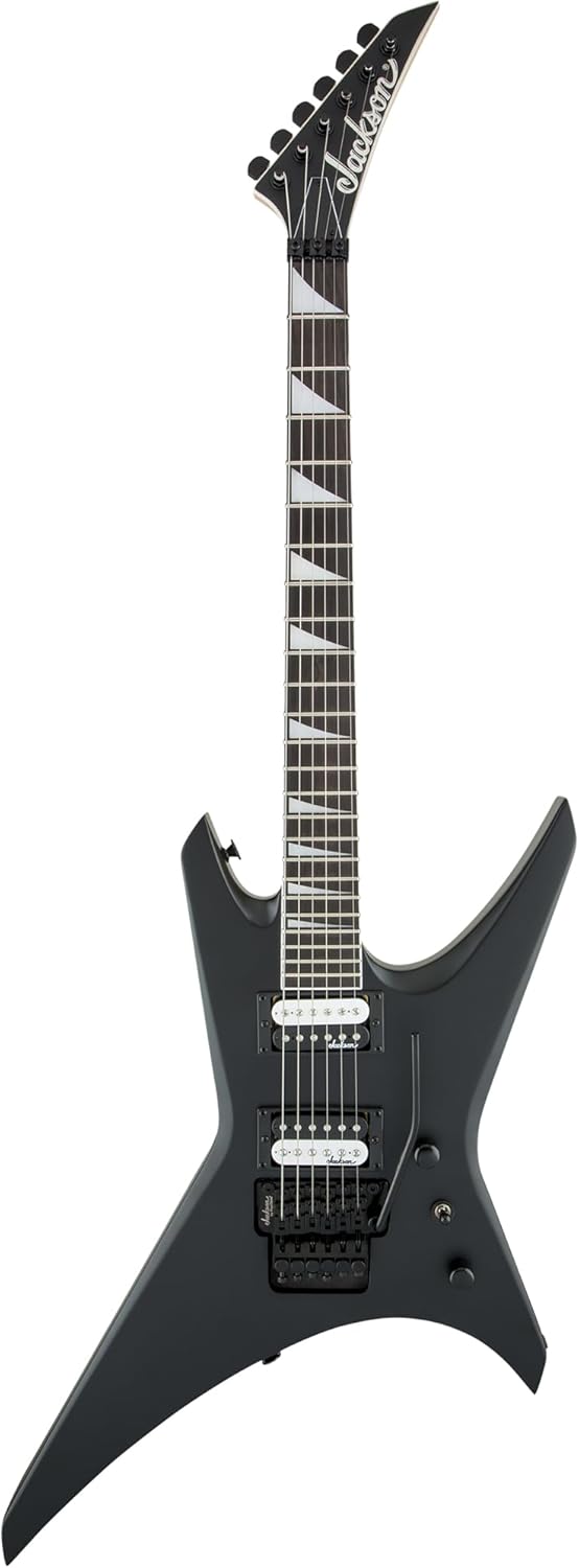 Jackson Warrior JS32 Electric Guitar  Satin Black Bundle with Cable Tuner Strap Picks and Austin Bazaar Guitar DVD - Image 2