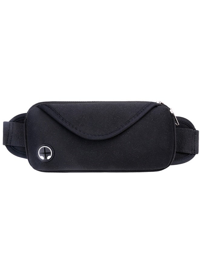 HY Adjustable Waist Pack, Running Belt Bag for Hiking, Cycling, Jogging - Phone Holder for Men, Women (Black) - Image 1