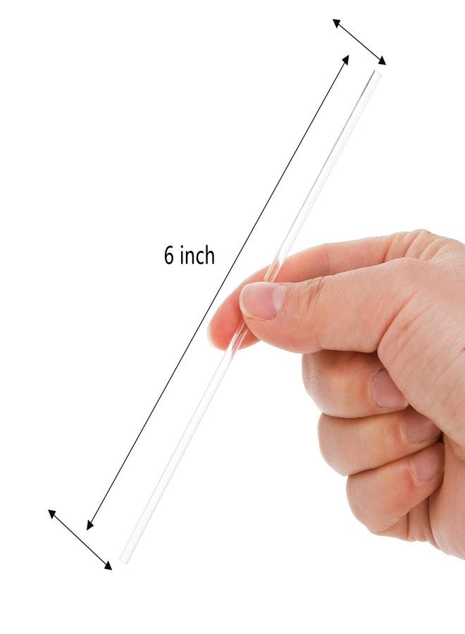 Frcctre 500 Pack Acrylic Lollipop Sticks, 6 Inch Clear Cake Pops Sticks Reusable Candy Sticks Treat Sticks for Cake Pops Cupcake Toppers Candy Dessert Chocolate Cookies - Image 2
