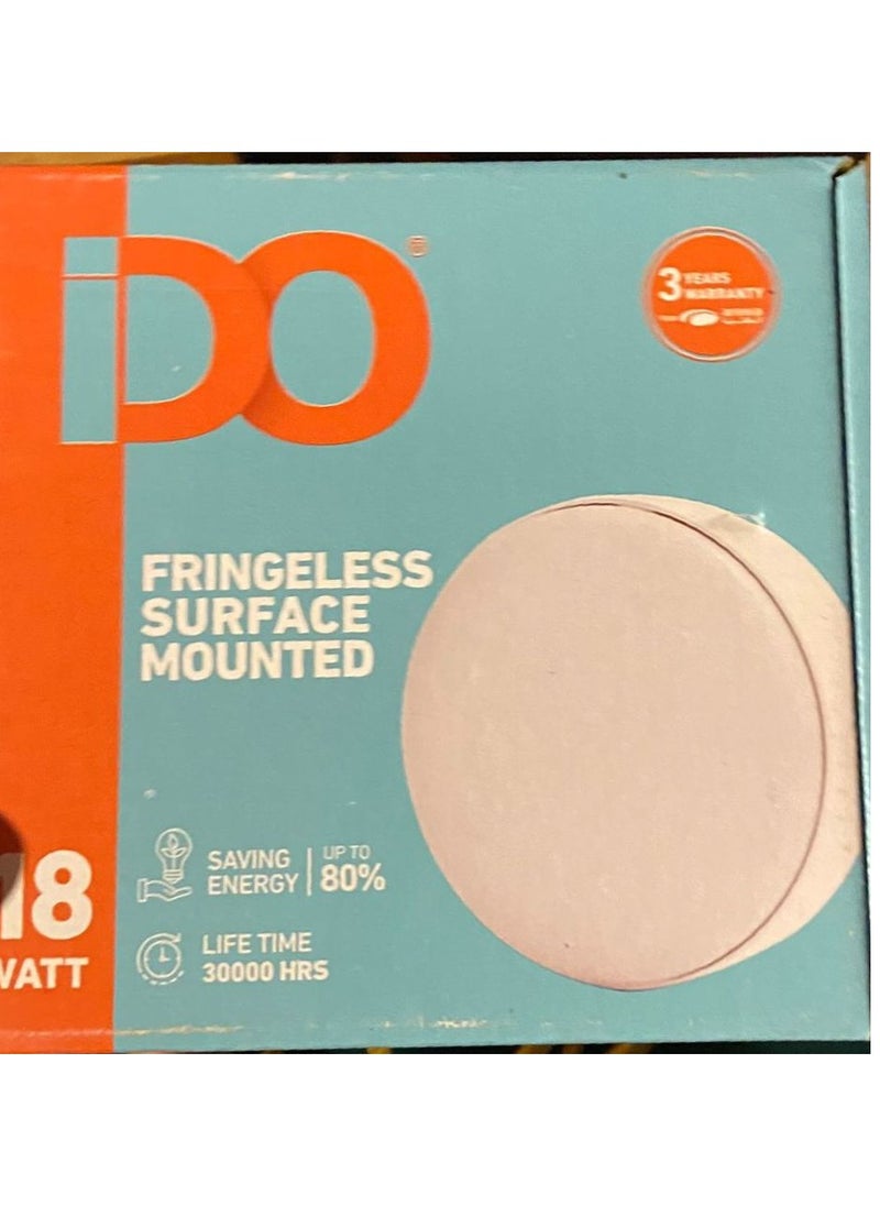 IDO Ceiling spotlight, 18-watt white,IDO. inside and outside the wall, resistant to dust and humidity, suitable for bathrooms, corridors, building entrances, commercial malls and offices  - Image 2